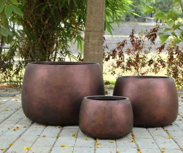 أشكال أحواض فيبر جلاس بأحجام متنوعة 