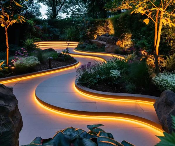 ممرات حدائق مضيئة