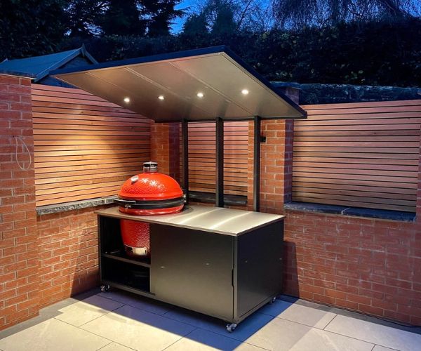 تصميم منطقة شواء خارجية للحدائق والأحواش