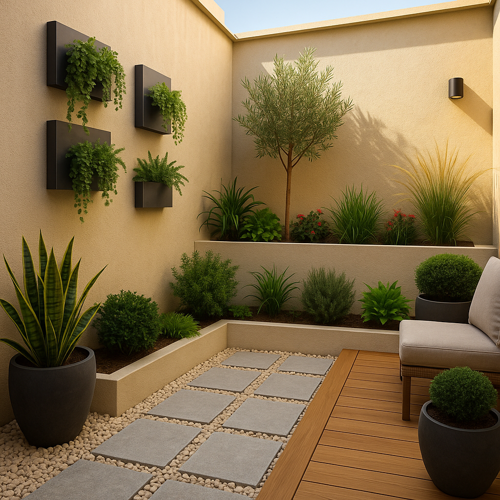 تصميم حدائق منزلية صغيرة مودرن