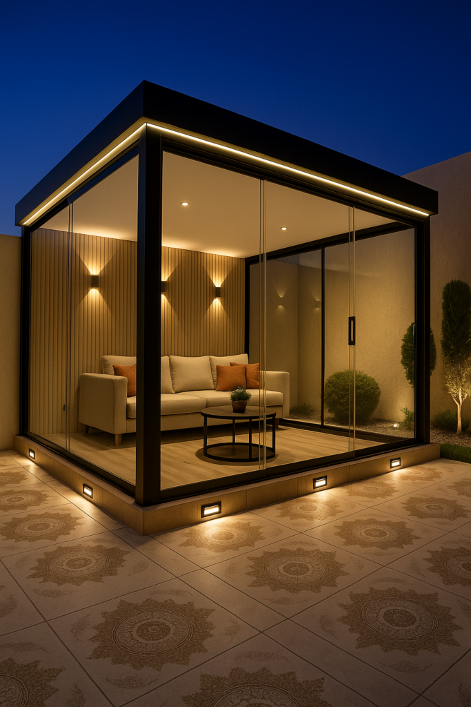 غرف الزجاج بالرياض تصميم عصري