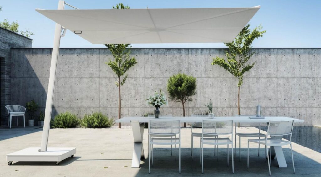 أشكال مظلات متحركة للحدائق